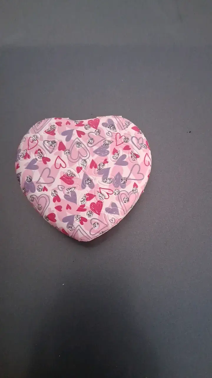 Espejo compacto de bolsillo en forma de corazón - 1