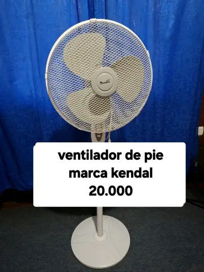Ventilador de pie Kendal blanco - miniatura 1