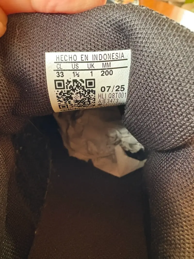 Zapatillas negras para niños Adidas VS Pace 2.0 - 4
