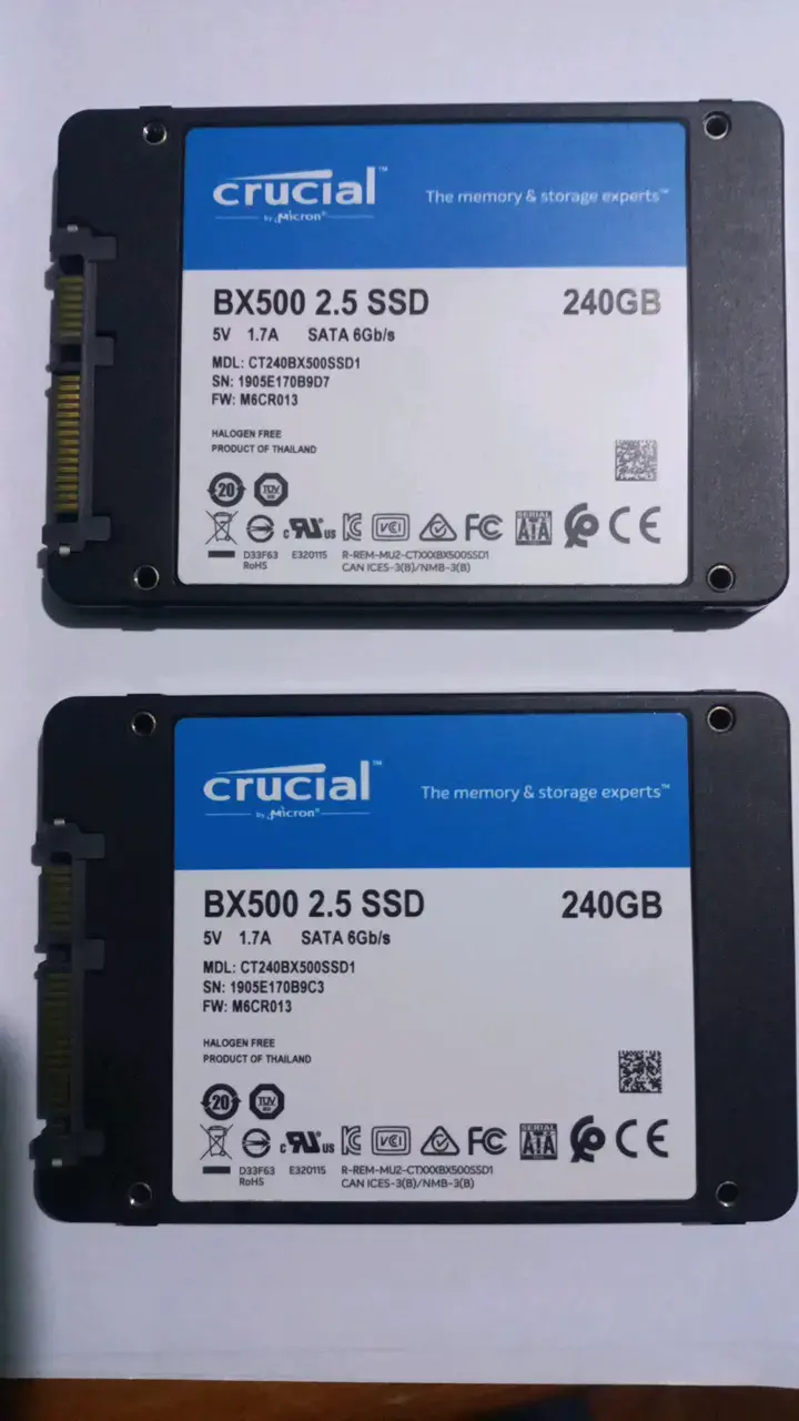 SSD Crucial BX500 240GB en buen estado - 1