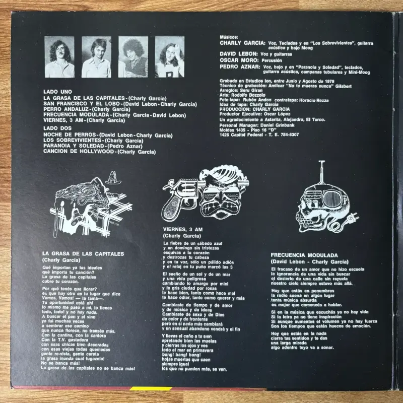 Vinilo Serú Girán La Grasa De Las Capitales 1979 - 4