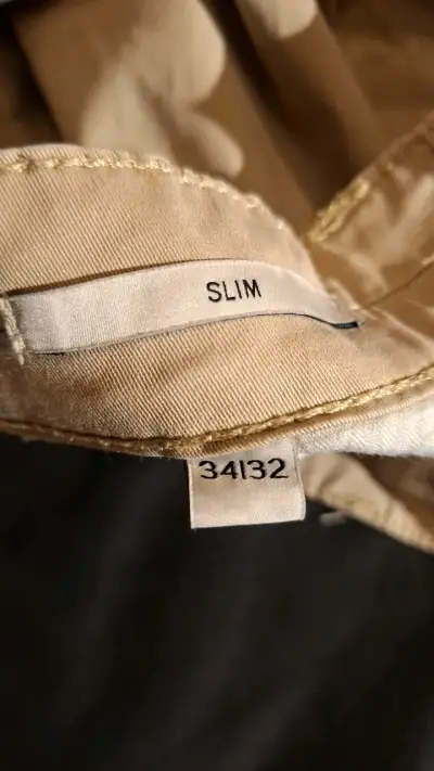 Pantalones beige slim fit Esprit - miniatura 2