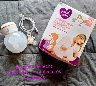 Extractor de leche inalámbrico Ankids con protectores mamarios - miniatura 1