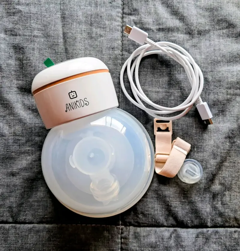Extractor de leche inalámbrico Ankids con protectores mamarios - 2