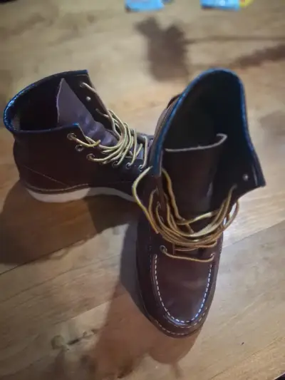 Botas de cuero marrón con cordones - miniatura 3