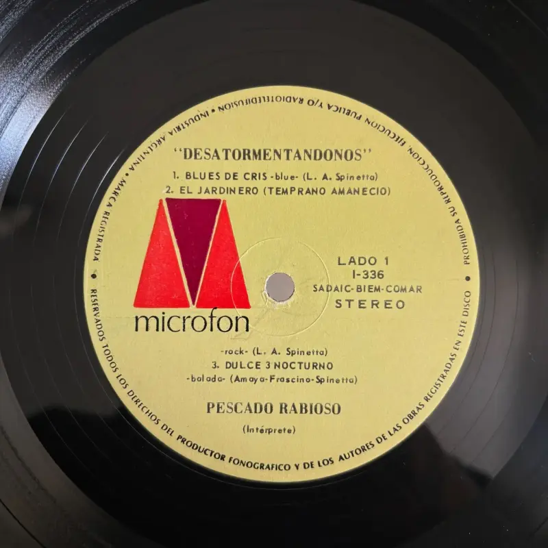 Vinilo Pescado Rabioso Desatormentándonos Spinetta - 3