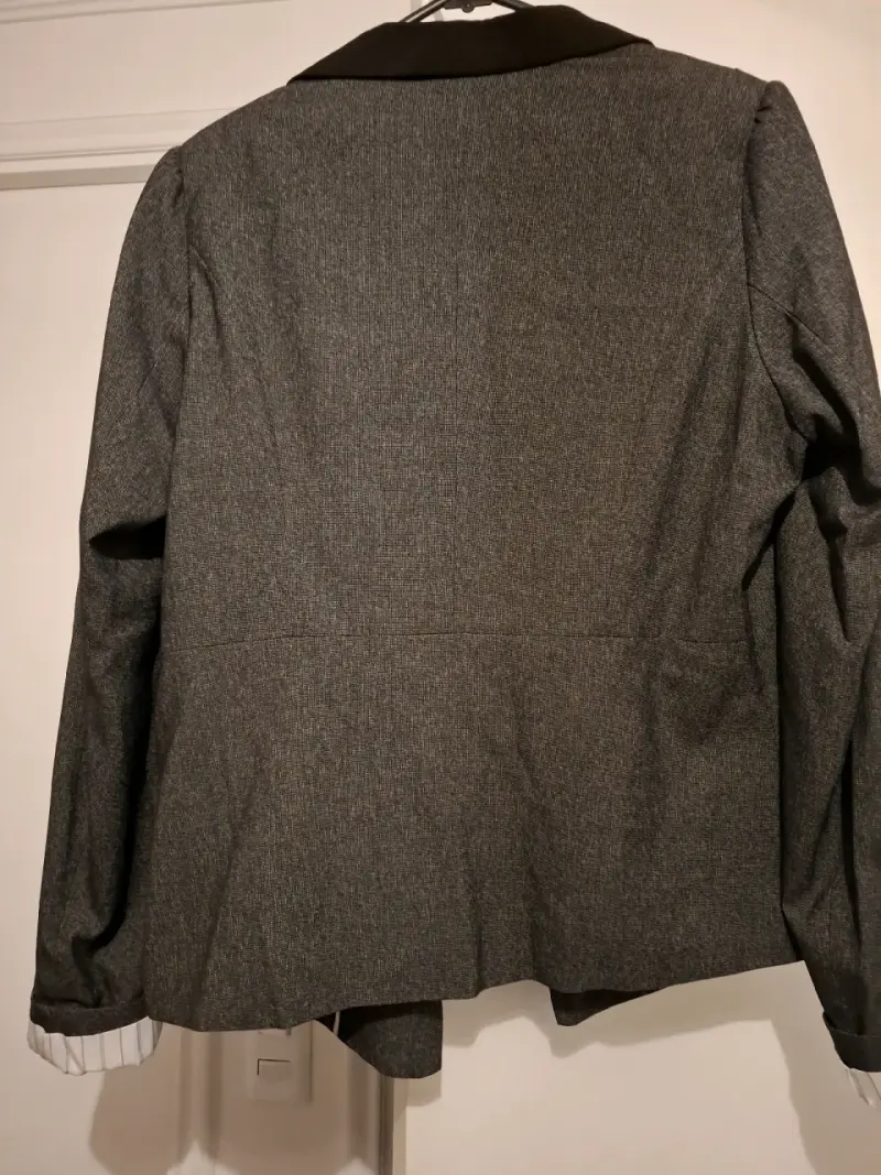 Blazer gris elegante para mujer LDP talla 46 - 4