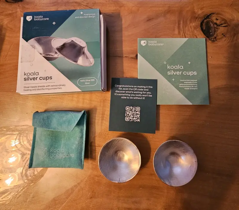 Copas de plata 100% para lactancia Koala Babycare - 2