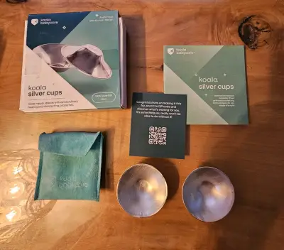 Copas de plata 100% para lactancia Koala Babycare - miniatura 2