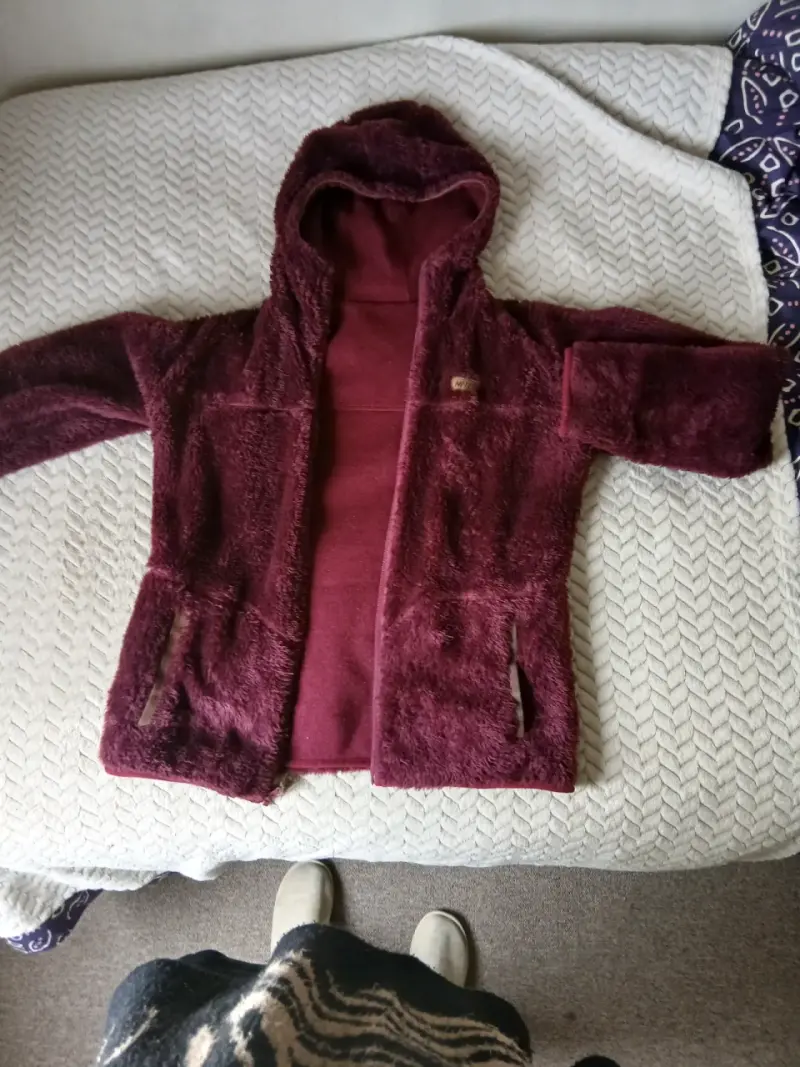 Chaqueta de felpa con capucha Hi-Tec burdeos - 3
