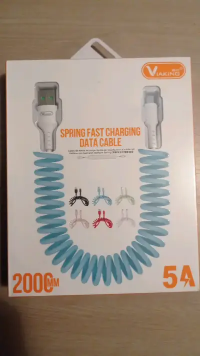 Cable de Datos Rápido de Resorte Viaking 200cm - miniatura 1
