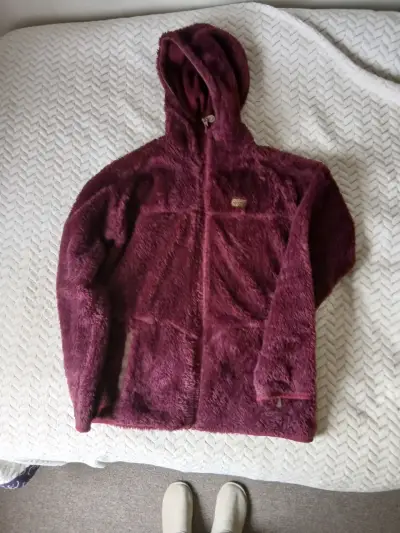 Chaqueta de polar con capucha Hi-Tec burdeo - miniatura 4