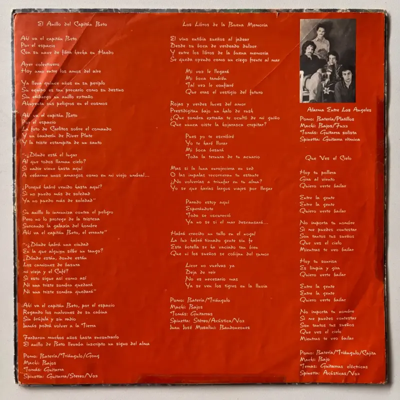 Vinilo Spinetta El Jardín de los Presentes 1976 - 3