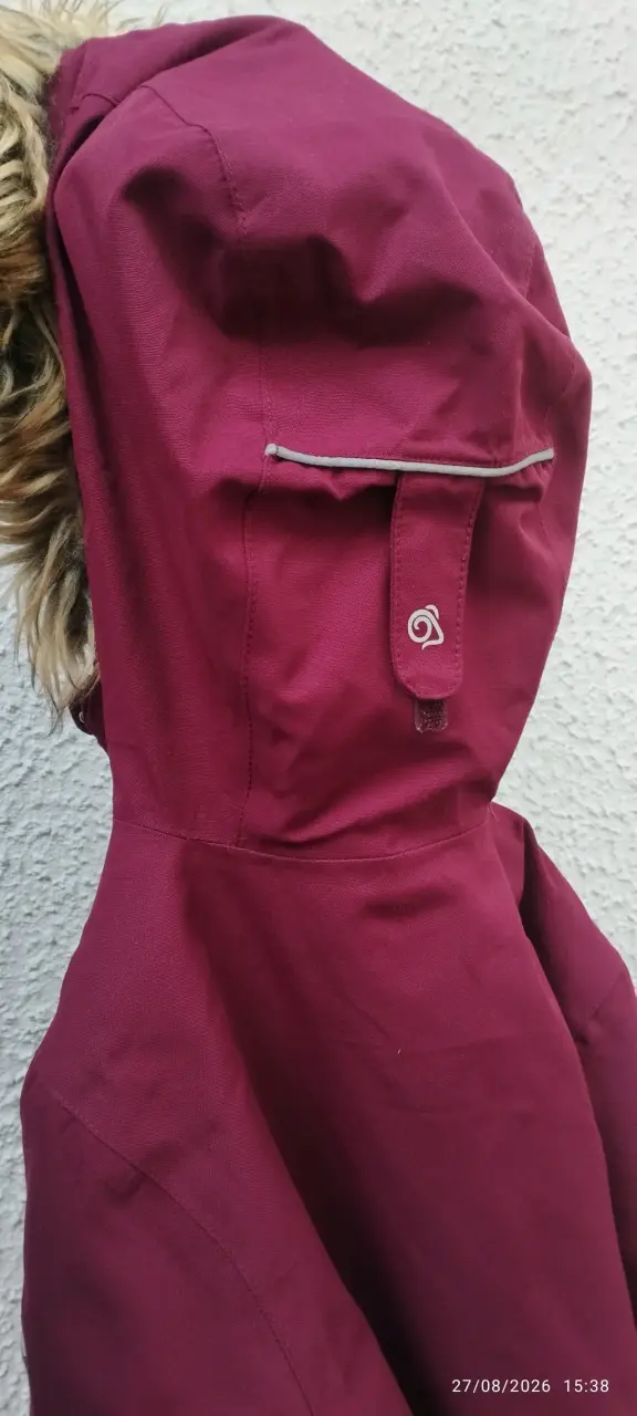 Parka Burdeos con Capucha de Piel Sintética Craghoppers - 2