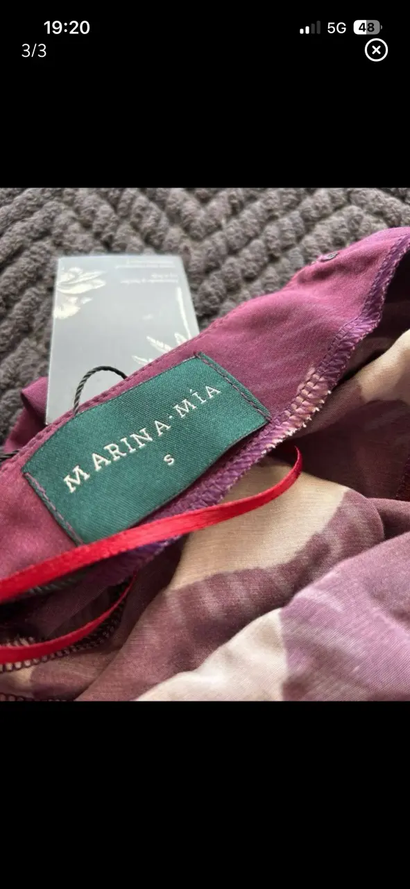 Falda estampado morado Marina Mia - 3