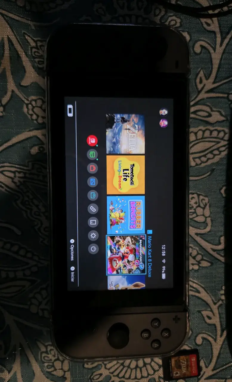 Nintendo Switch gris con juegos y accesorios - 4
