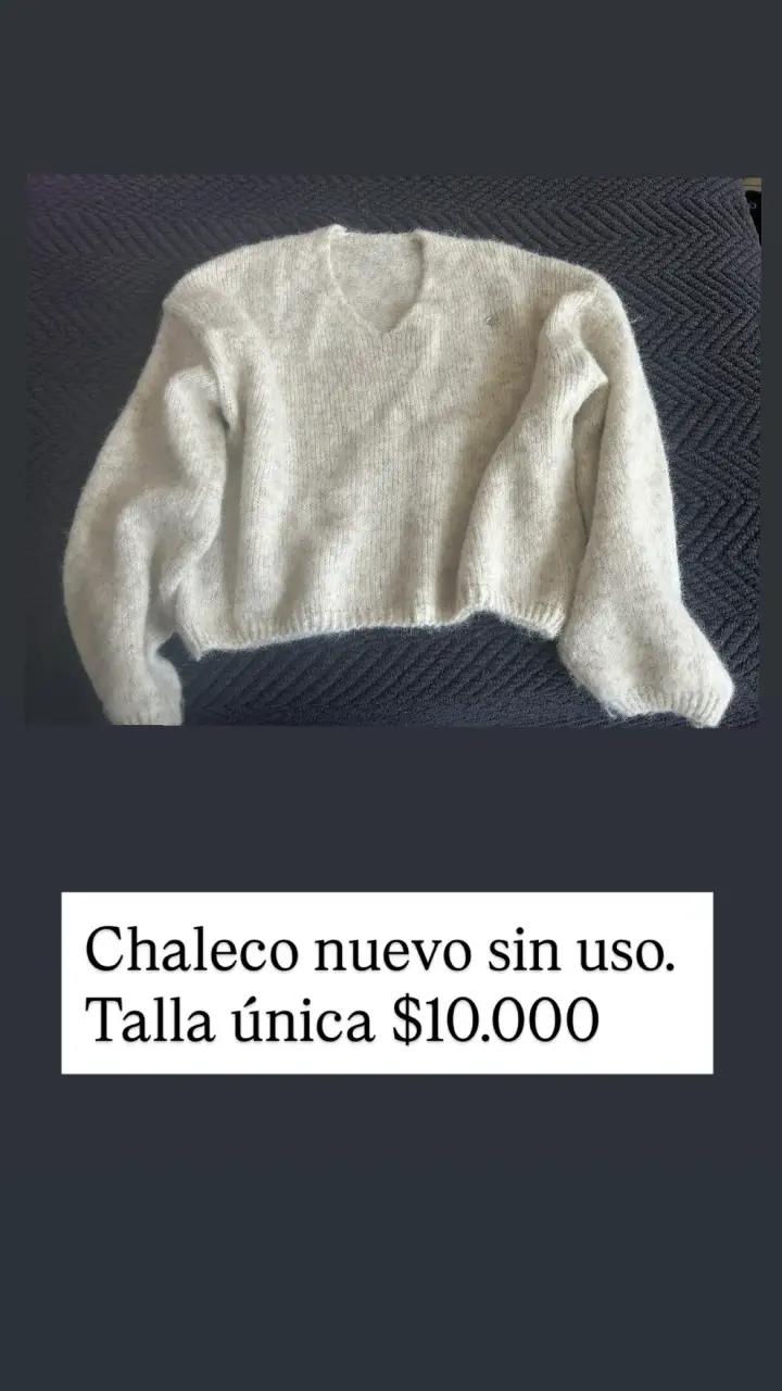 Chaleco gris nuevo sin uso - 1