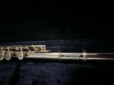 Flauta Traversa Etlinger “austria” Dorada Sin Uso - miniatura 4