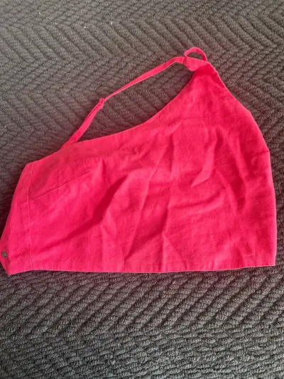 Crop top rosa fuerte talla M - miniatura 3