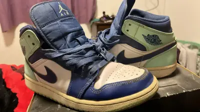Zapatillas Air Jordan 1 Mid Blue Mint - miniatura 1