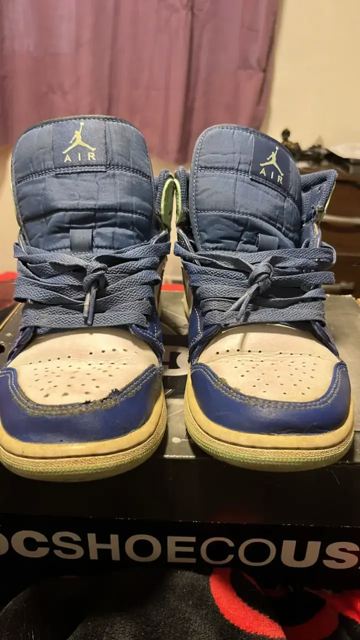 Zapatillas Air Jordan 1 Mid Blue Mint - 2