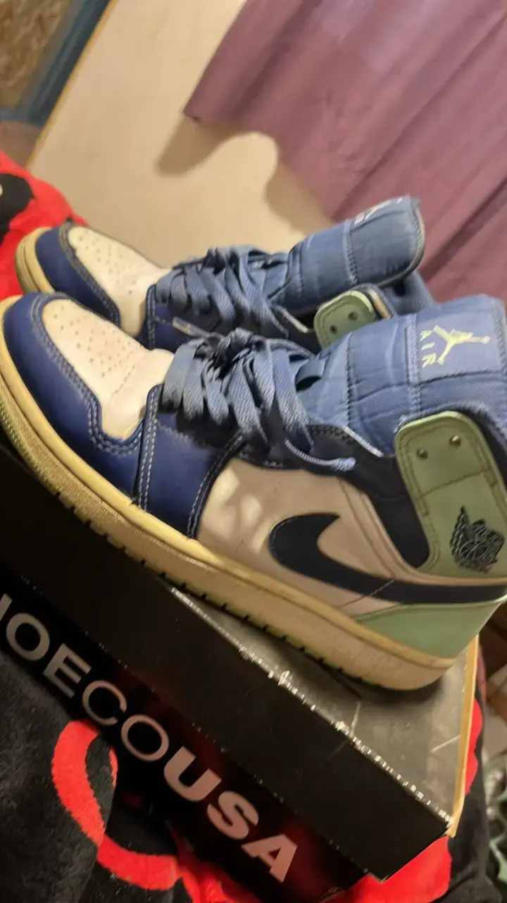 Zapatillas Air Jordan 1 Mid Blue Mint - 3