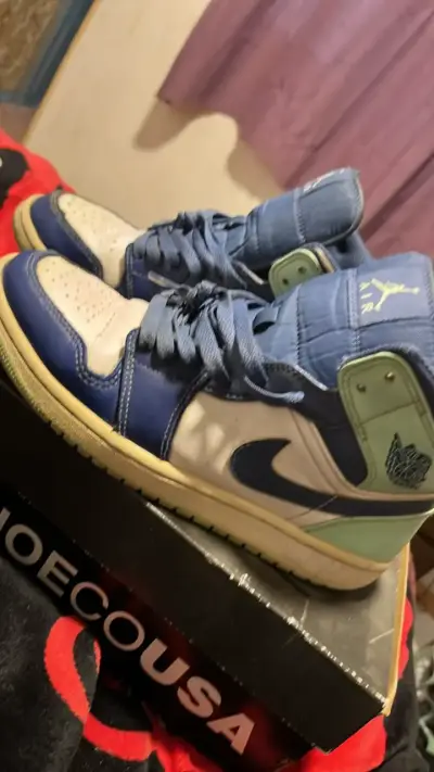 Zapatillas Air Jordan 1 Mid Blue Mint - miniatura 3