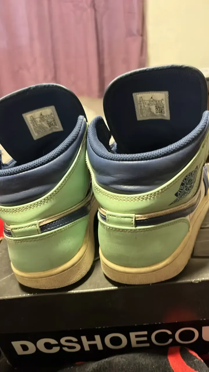 Zapatillas Air Jordan 1 Mid Blue Mint - 4