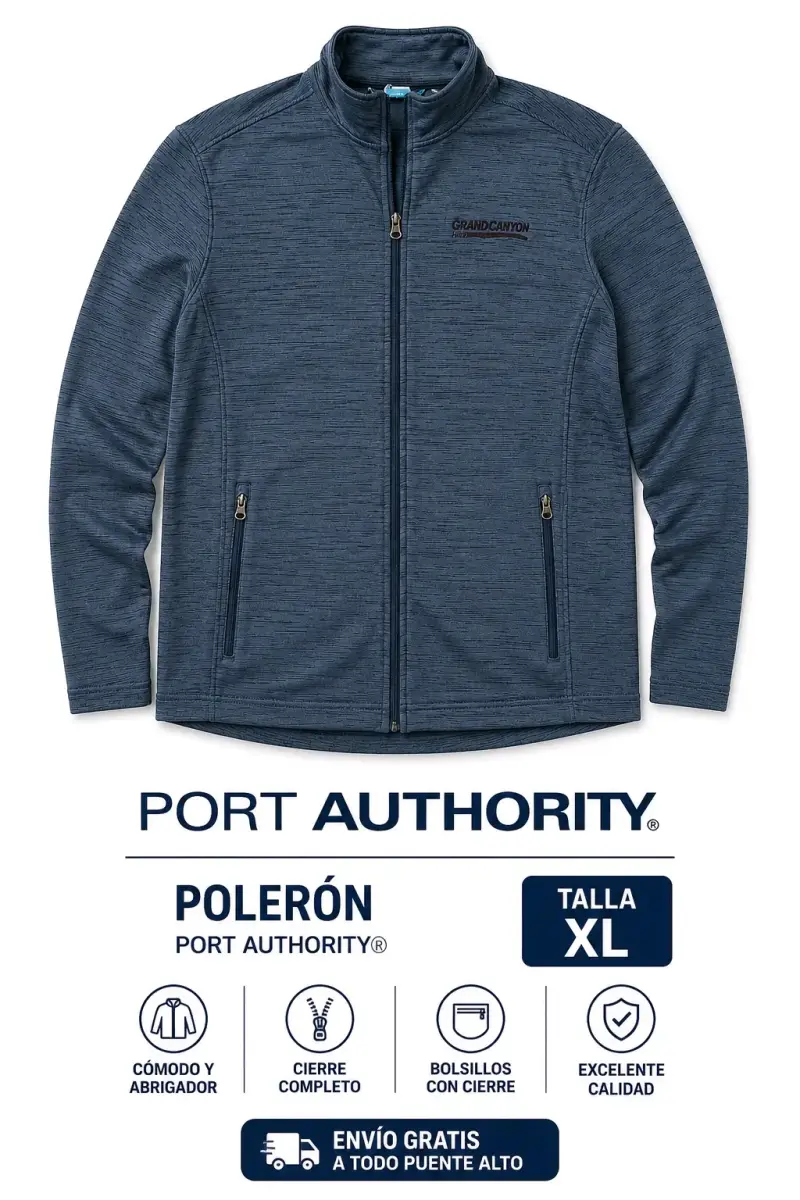 Polerón azul jaspeado Port Authority XL - 1