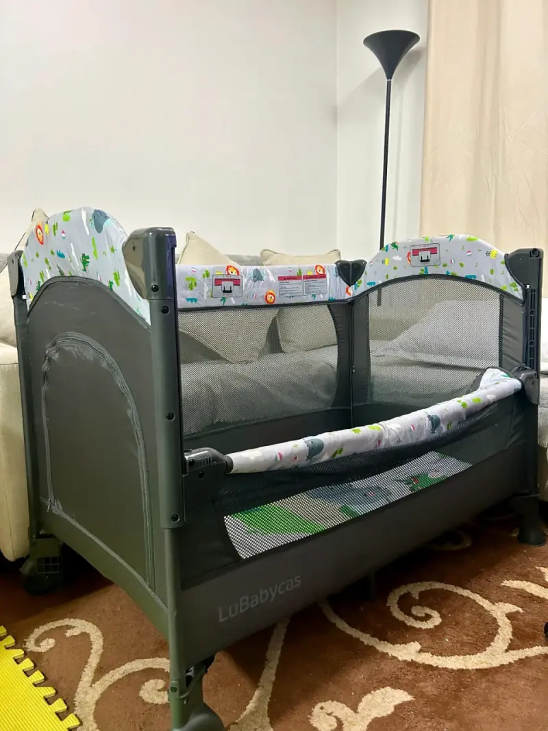 Cuna Corral Plegable LuBabycas para Bebé - 1