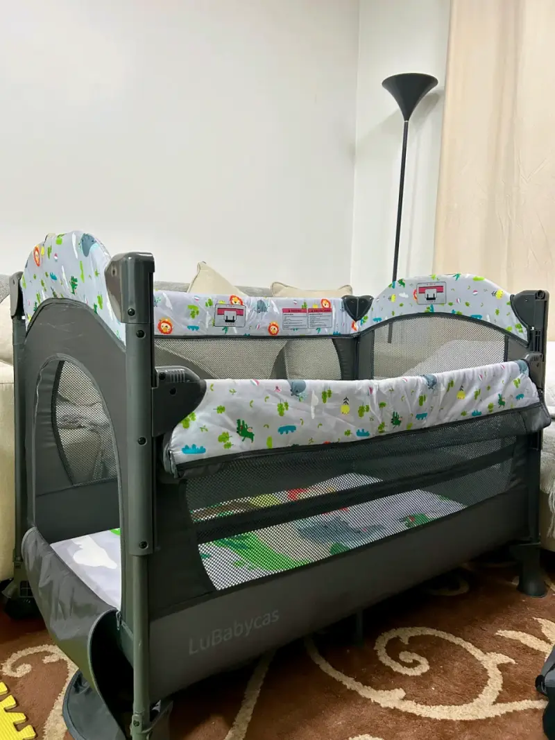 Cuna Corral Plegable LuBabycas para Bebé - 3