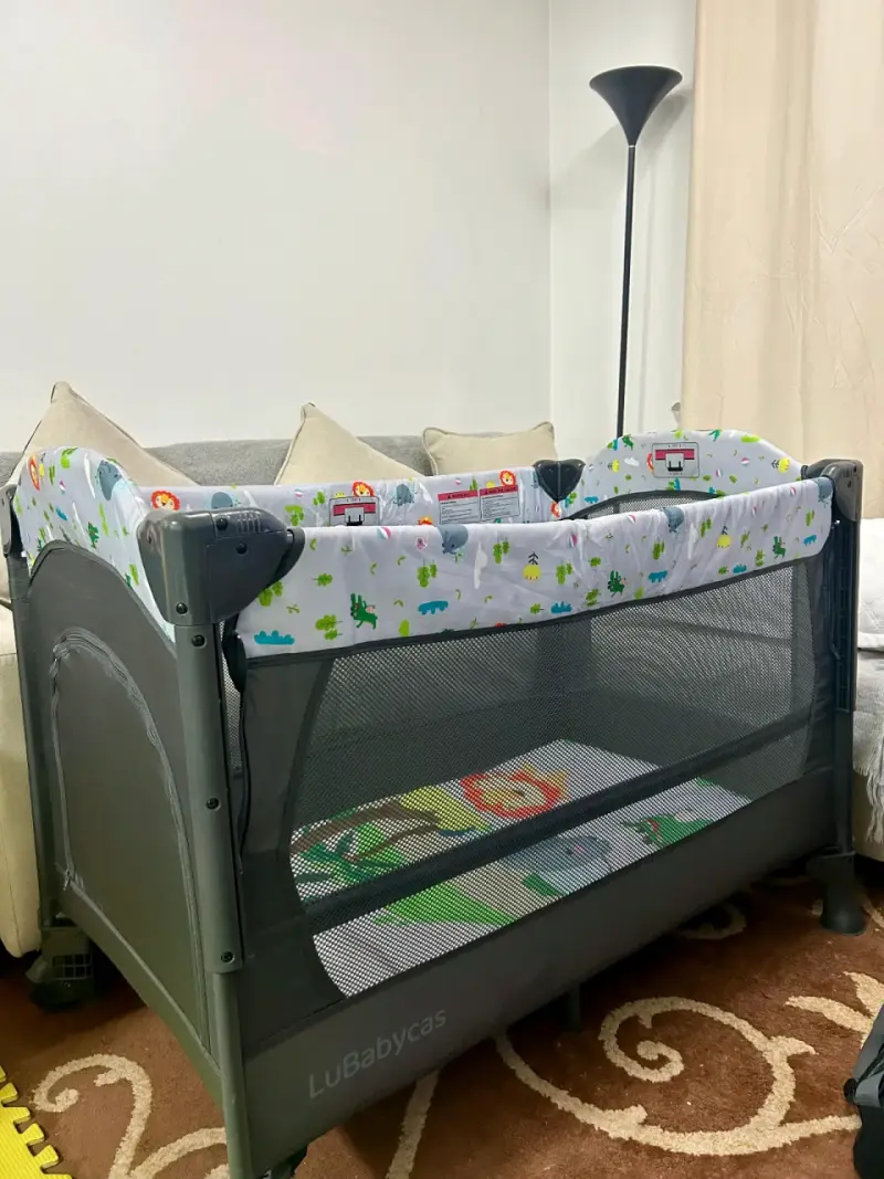 Cuna Corral Plegable LuBabycas para Bebé - 4