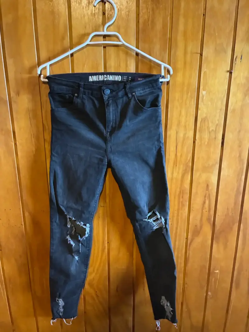 Jeans rasgados negros Americanino mujer talla 38 - 1