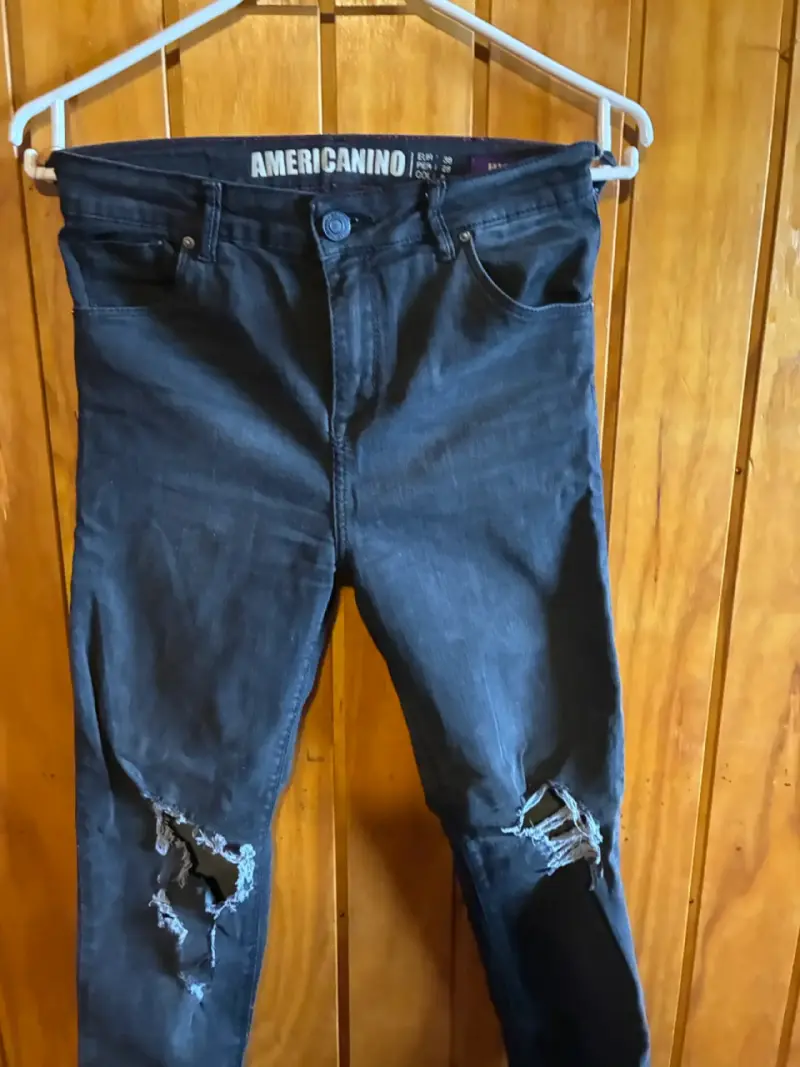 Jeans rasgados negros Americanino mujer talla 38 - 2