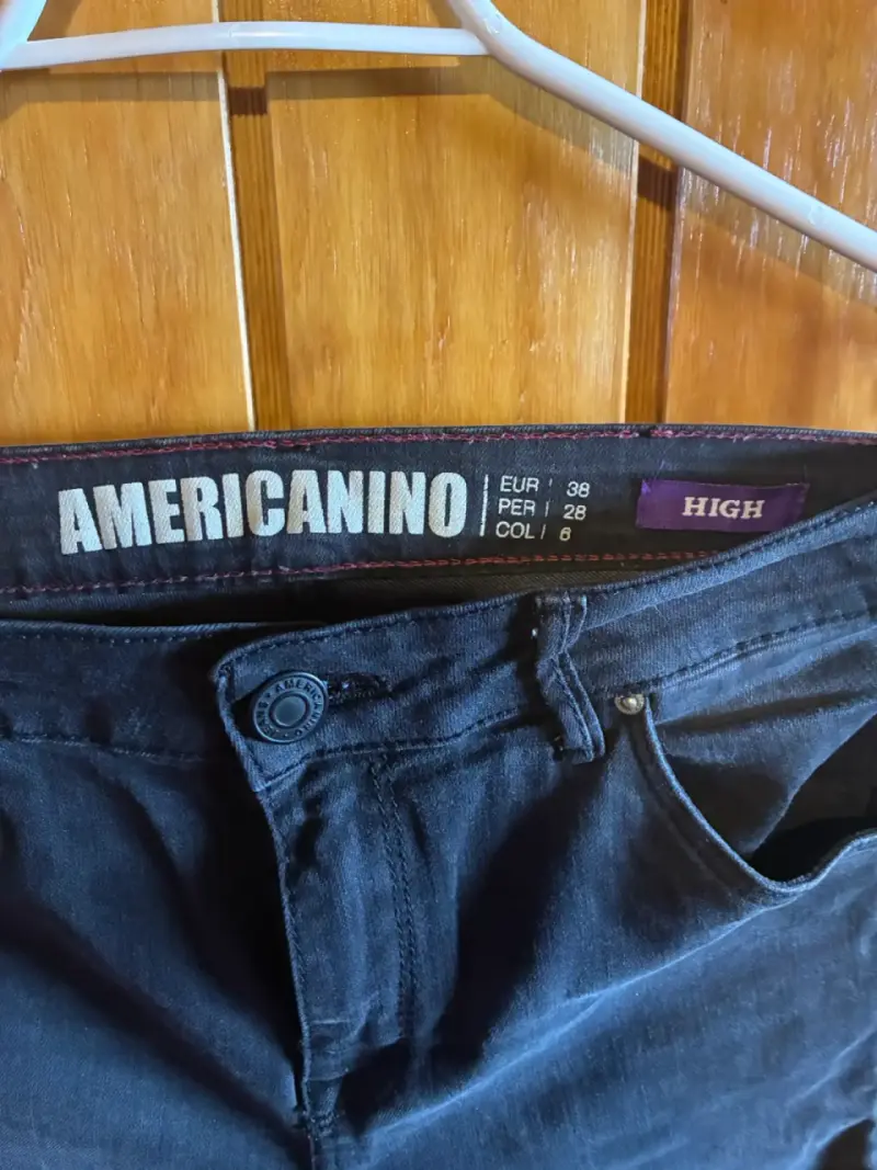 Jeans rasgados negros Americanino mujer talla 38 - 3