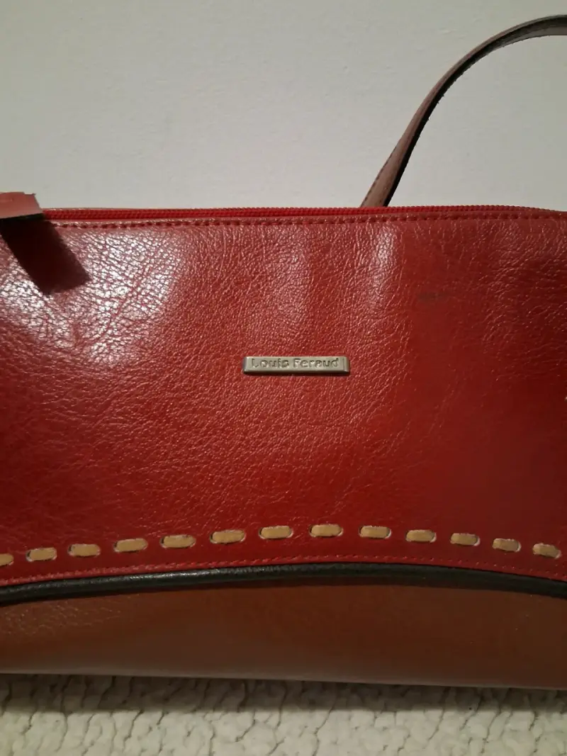 Bolso de cuero rojo Louis Feraud - 2