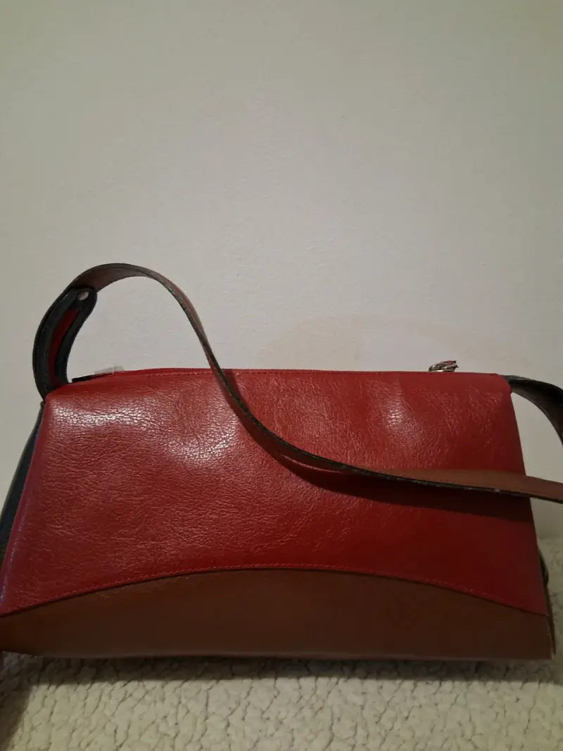 Bolso de cuero rojo Louis Feraud - 6