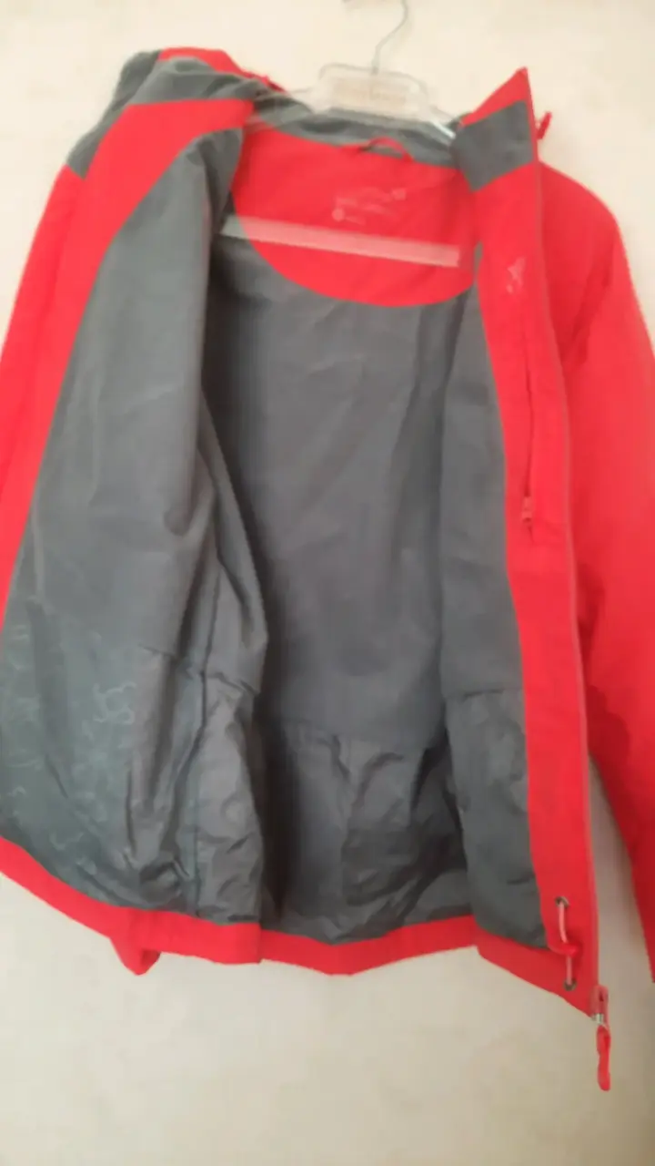 Chaqueta Doite roja impermeable para mujer - 3
