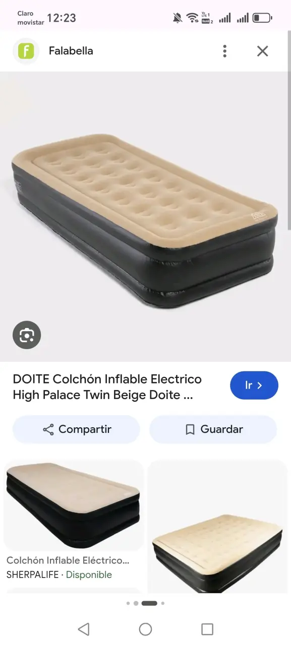 Colchón inflable eléctrico Doite High Palace Twin beige - 3