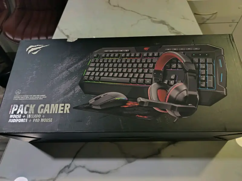 Set Gamer Havit con Teclado, Mouse y Audífonos