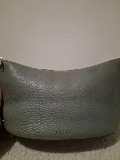 Cartera de cuero Prüne verde salvia - miniatura 2
