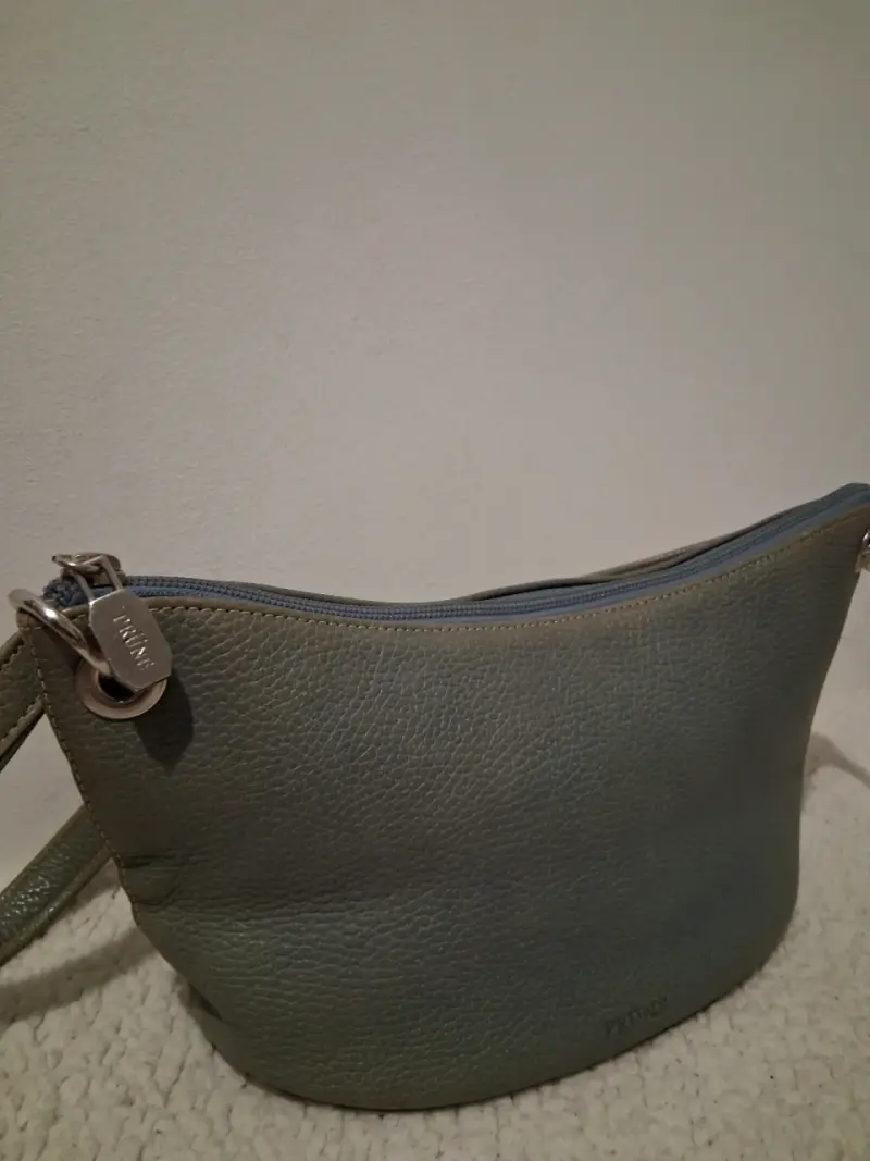 Cartera de cuero Prüne verde salvia - 3