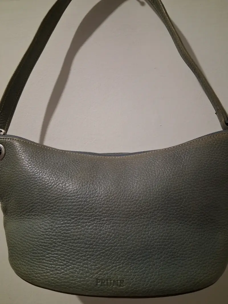 Cartera de cuero Prüne verde salvia - 5