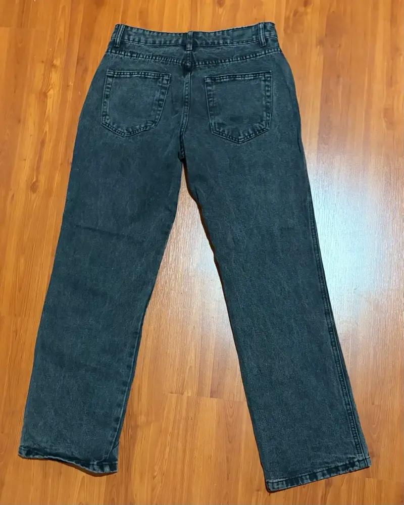 Jeans negros de mezclilla Opposite talla 40 - 2