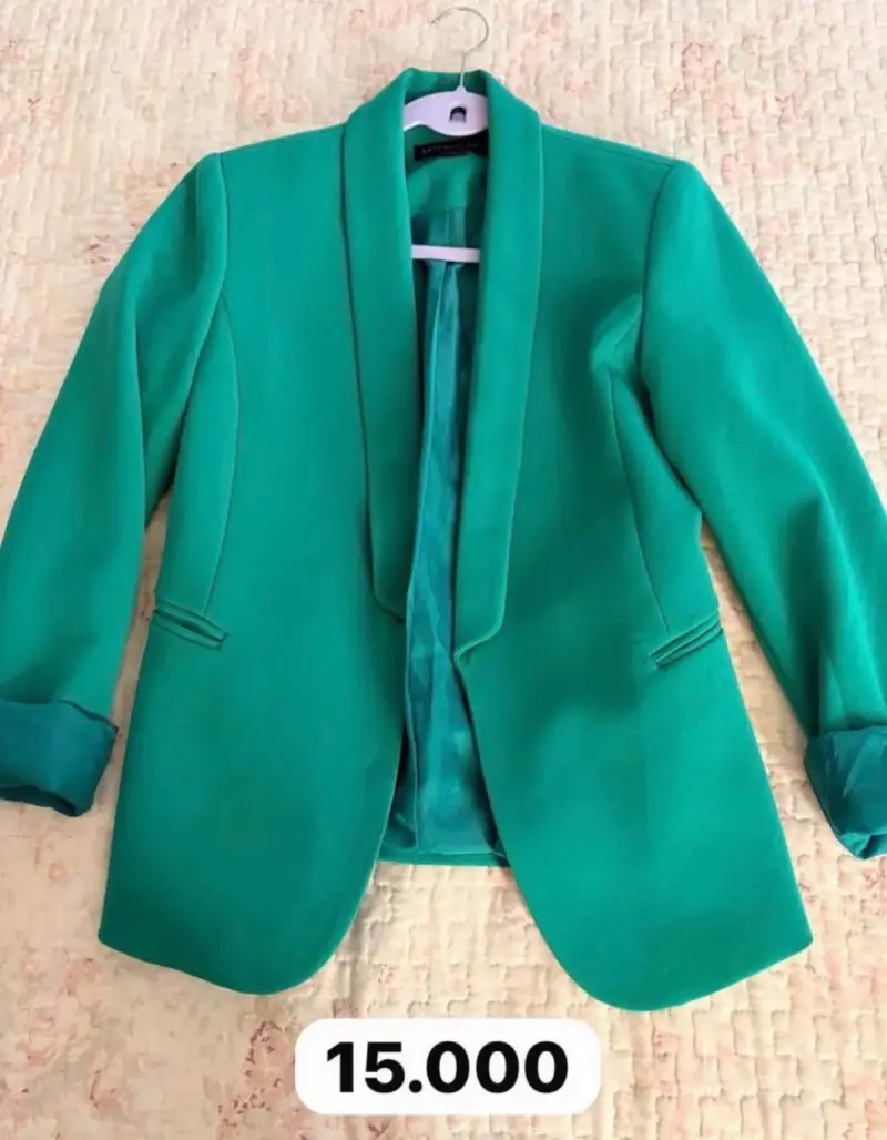 Blazer verde Basement Basic para mujer - 1