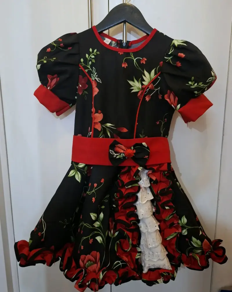 Vestido infantil de cueca