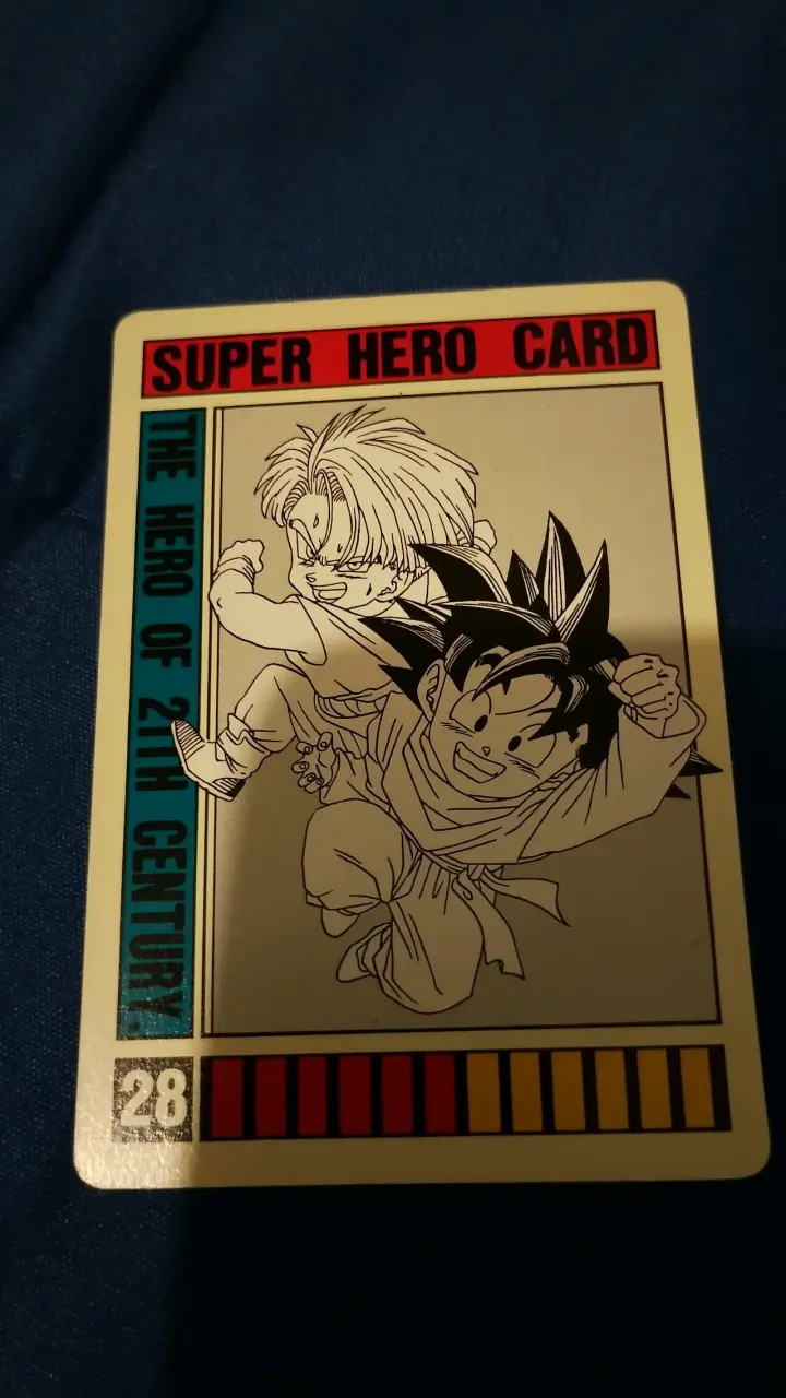Tarjeta coleccionable Goten y Trunks Super Hero - 2