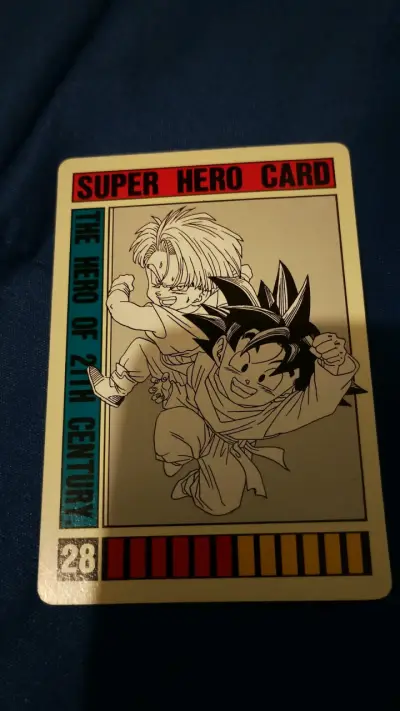 Tarjeta coleccionable Goten y Trunks Super Hero - miniatura 2