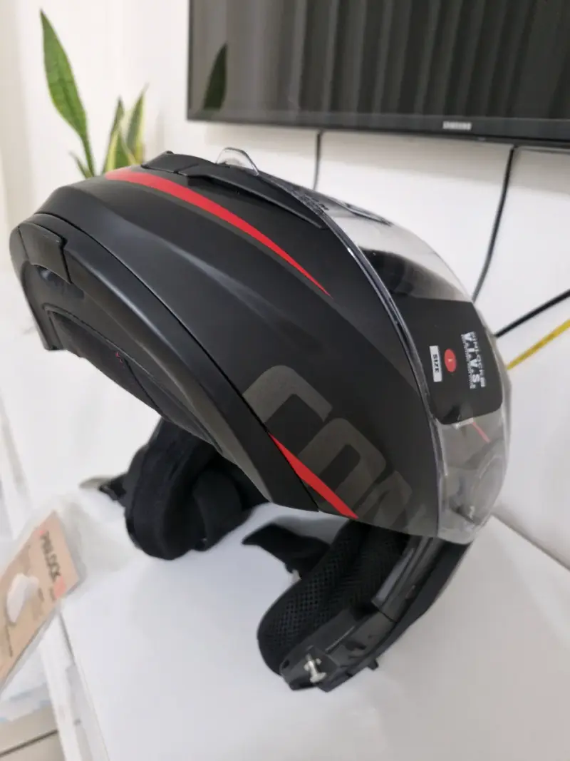 Casco modular Voss Conquest negro con visor - 4