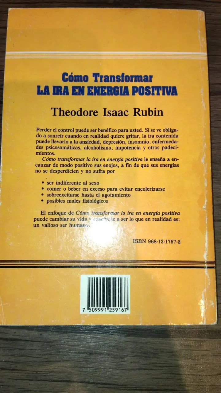 Libro Cómo Transformar La Ira En Energía Positiva - 2